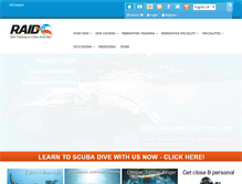 Tablet Screenshot of diveraid.com